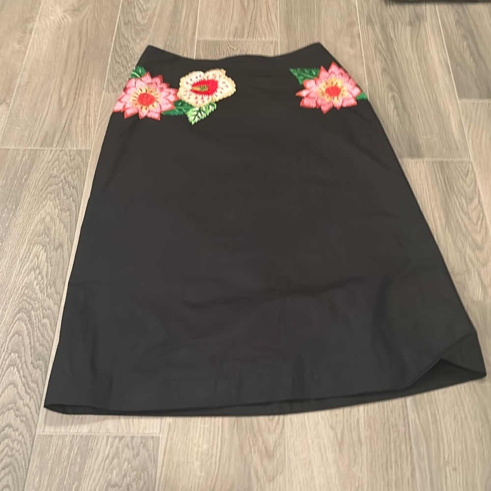 Clothes Womens Skirt With Flower Stitching Size 6